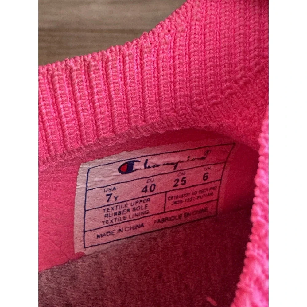 GIRLS CHAMPION SZ 7y SHOES XG TECH PRO‎ Pink And Blue CUTE!!
